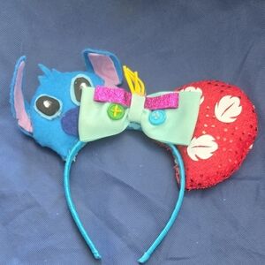 DISNEY‎ HANDMADE "Lilo & Stitch" Inspired Mickey Ears Headband DIY